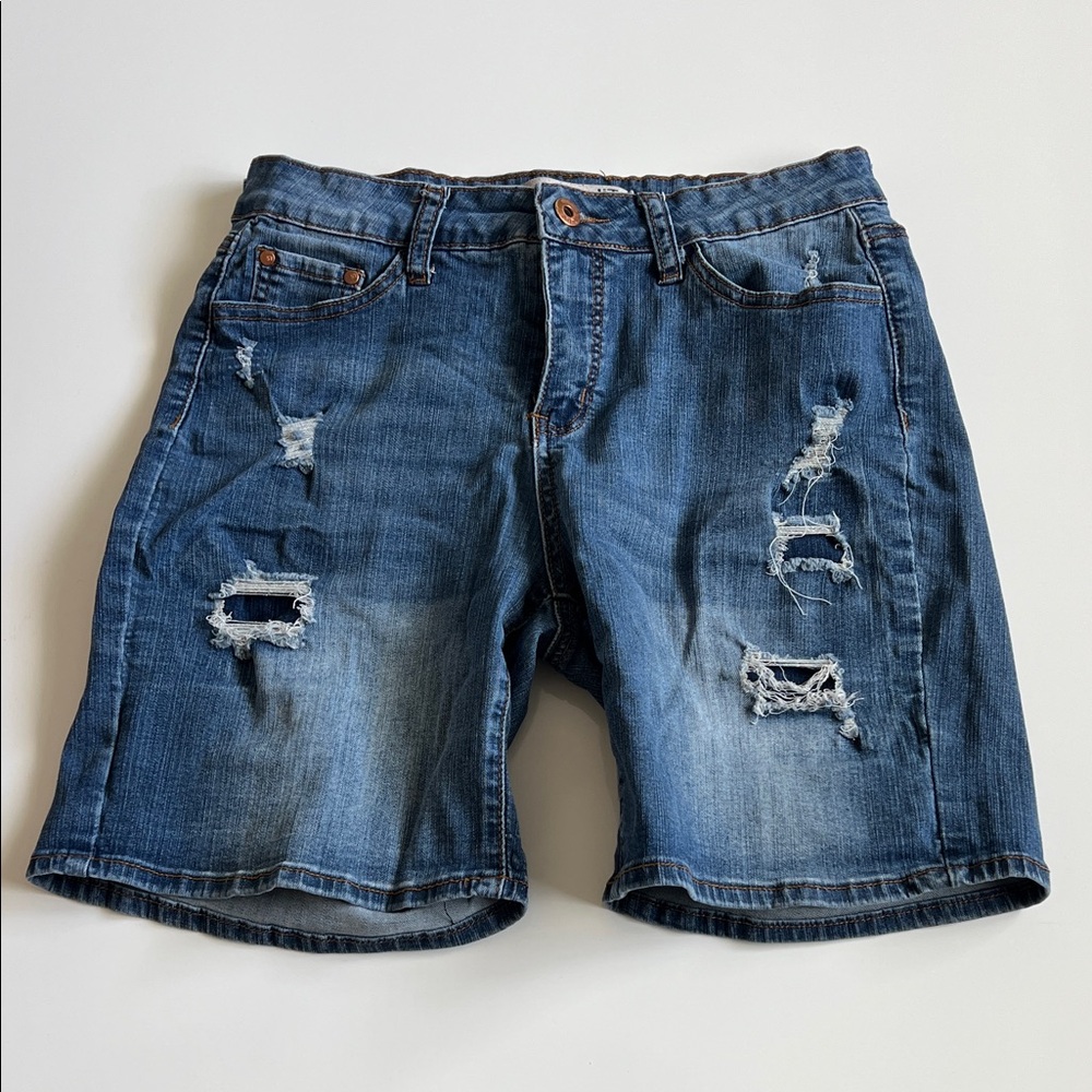 !it jeans Women's Ripped Denim Shorts